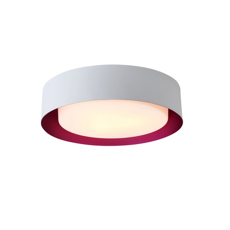 BROMI DESIGN Lynch White & Purple Flush Mount Ceiling Light B4106P